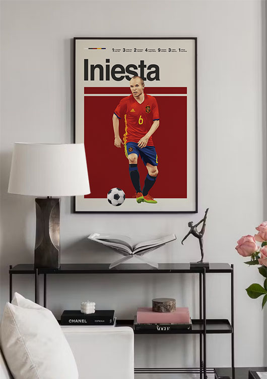 Andres Iniesta print