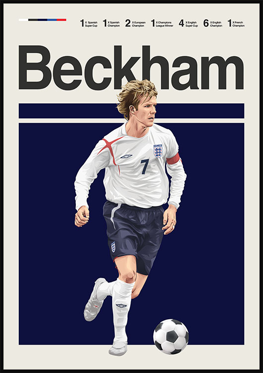 David Beckham poster print