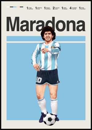 Diego Maradona poster print