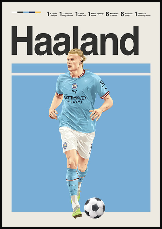 Erling Haaland poster print