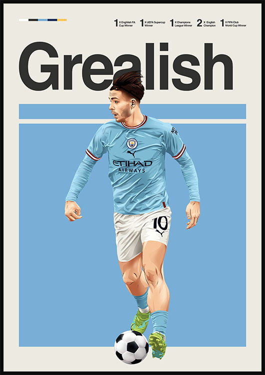 Jack Grealish poster print