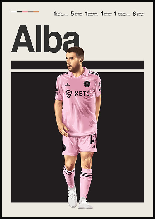 Jordi Alba poster print