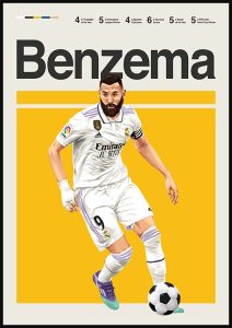 Karim Benzema poster print