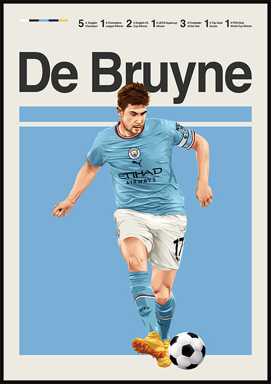 Kevin De Bruyne poster print