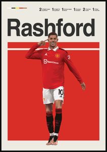 Marcus Rashford poster print