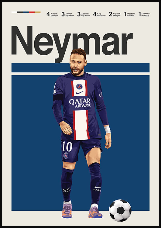 Neymar Jr poster print