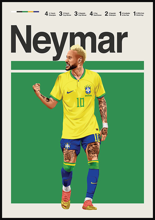 Neymar Jr poster print