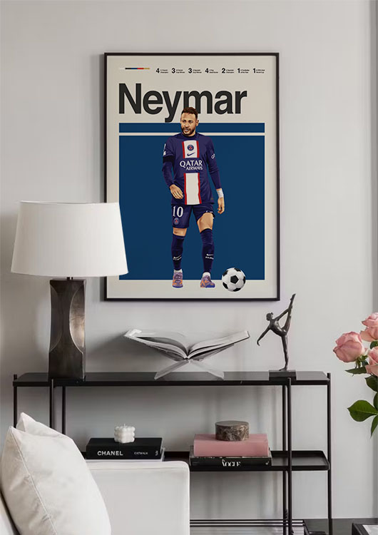 Neymar Jr wall art