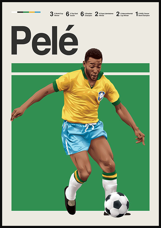 Pele poster print