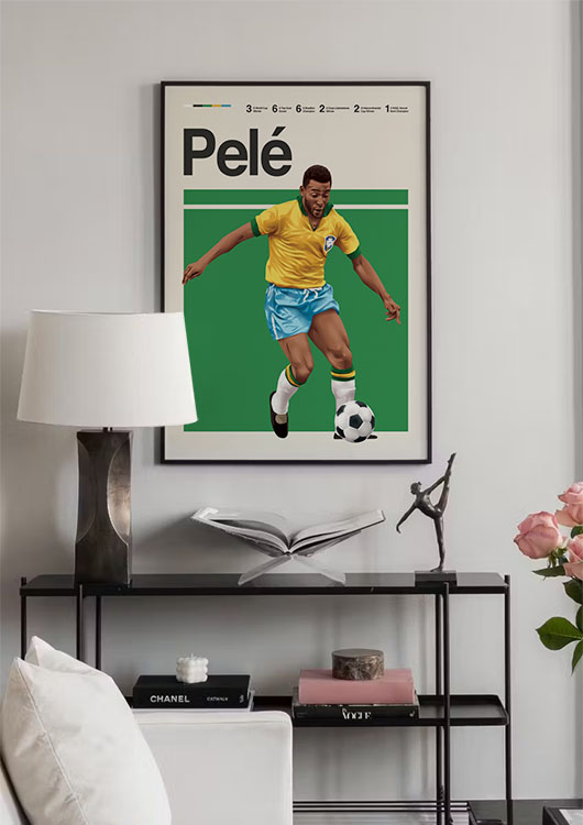 Pele wall art