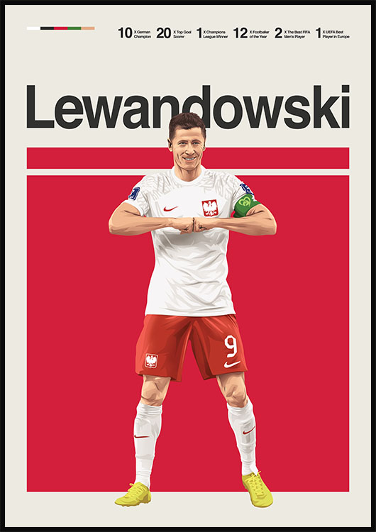 Robert Lewandowski poster print