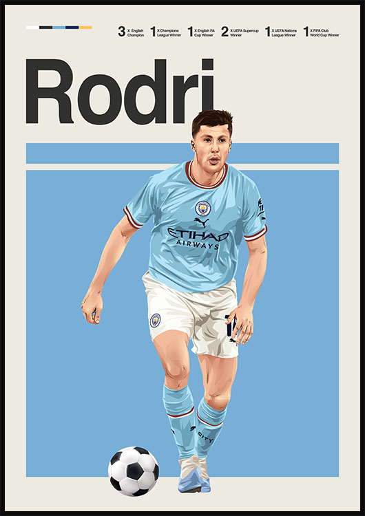 Rodri poster print