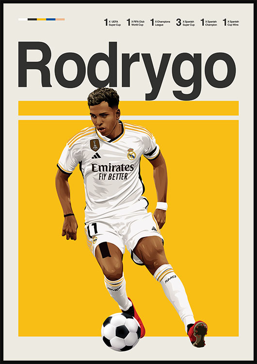 Rodrygo Real Madrid Poster