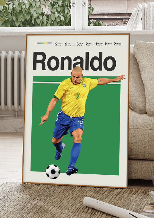 Ronaldo Nazario poster print