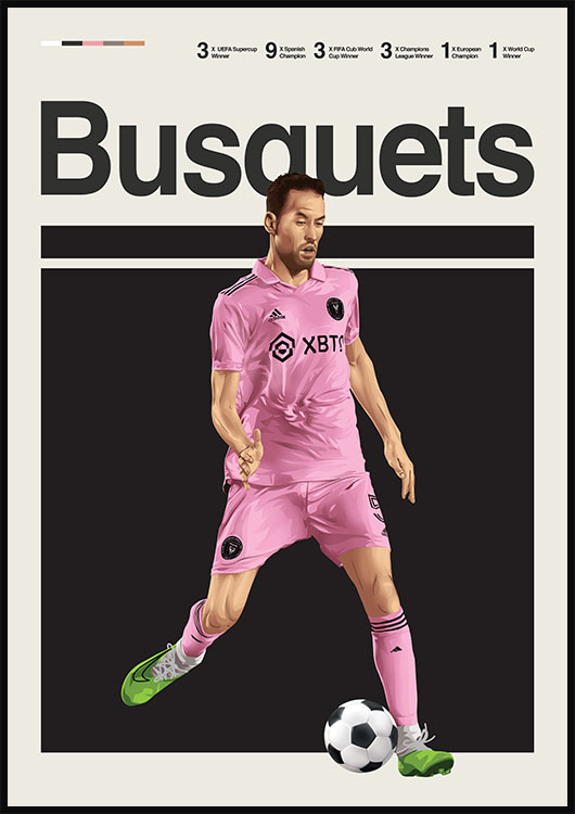 Sergio Busquets Inter Miami Poster