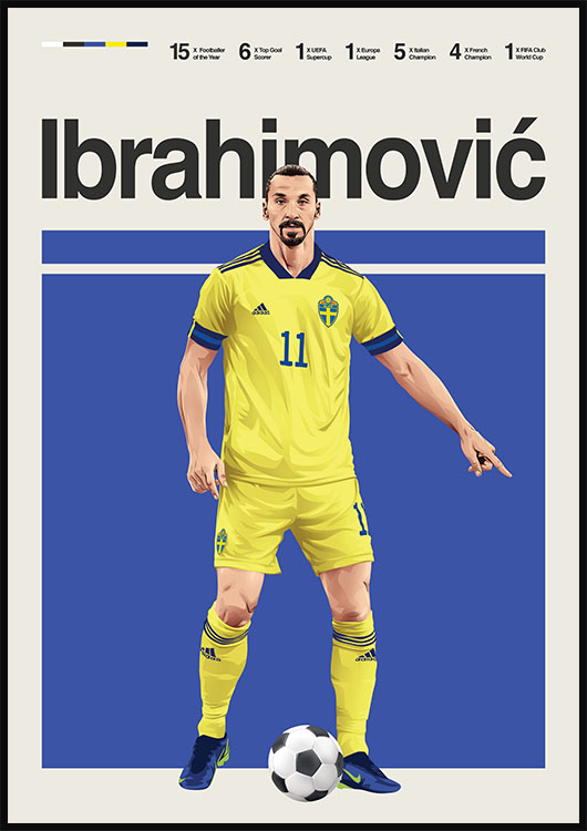 Zlatan Ibrahimovic poster print