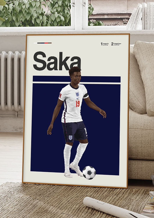 Bukayo Saka poster print