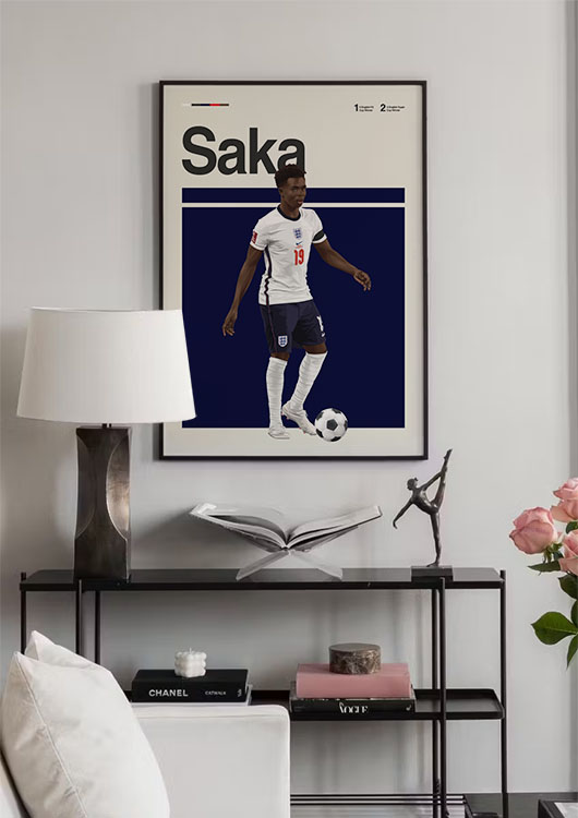 Bukayo Saka wall art