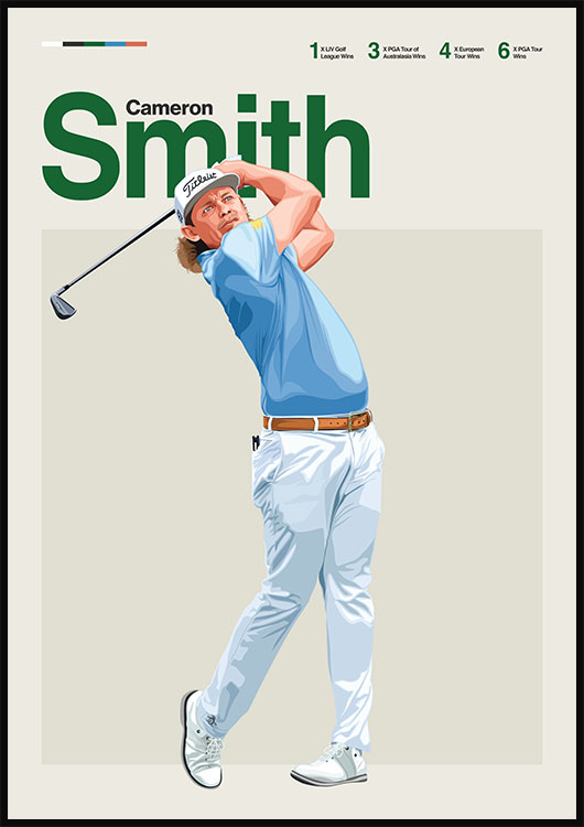 Cameron Smith Golf Poster