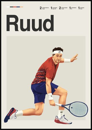 Casper Ruud Tennis Poster