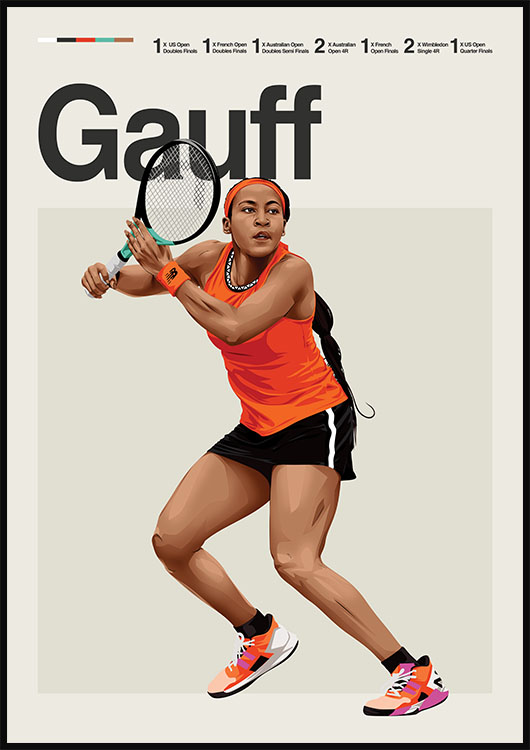 Coco Gauff Tennis Poster