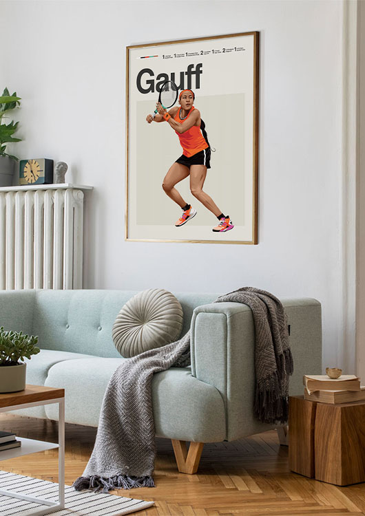 Coco Gauff print