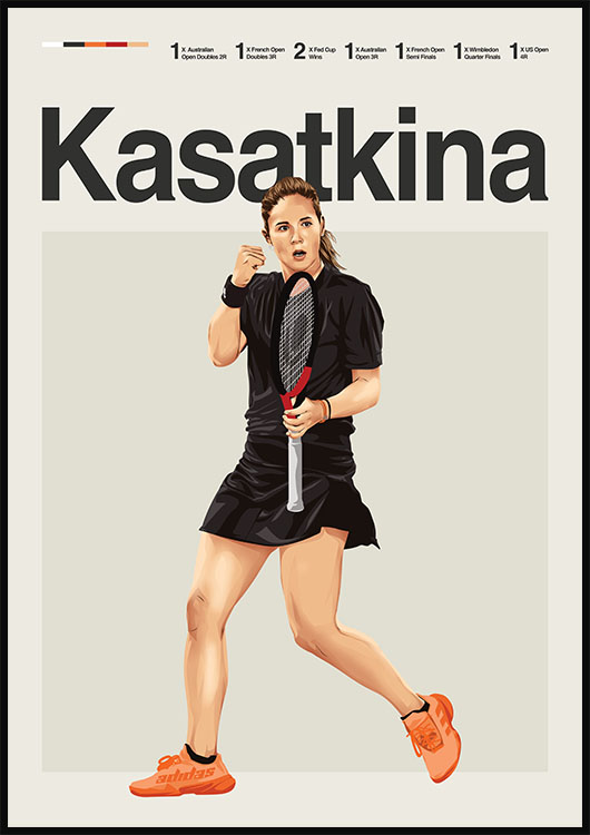 Daria Kasatkina Tennis Poster