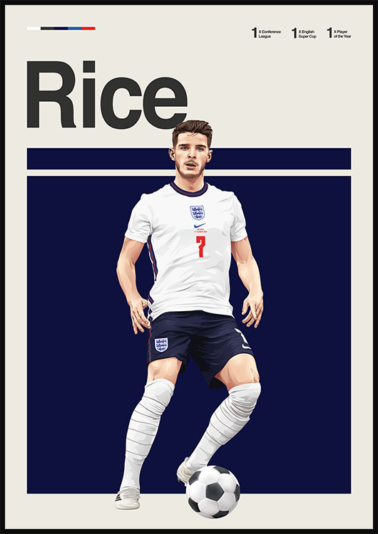 Declan Rice England Poster