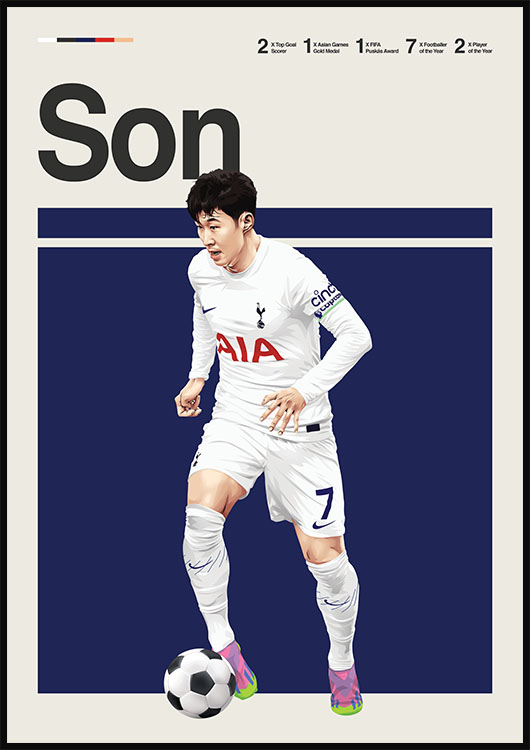 Heung-min Son Tottenham Poster