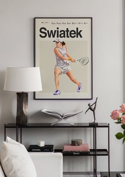 Iga Swiatek wall art