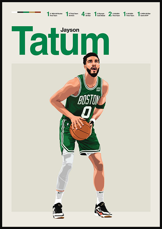 Jayson Tatum Boston Celtics Poster