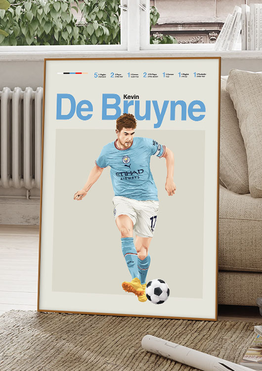 Kevin De Bruyne poster print