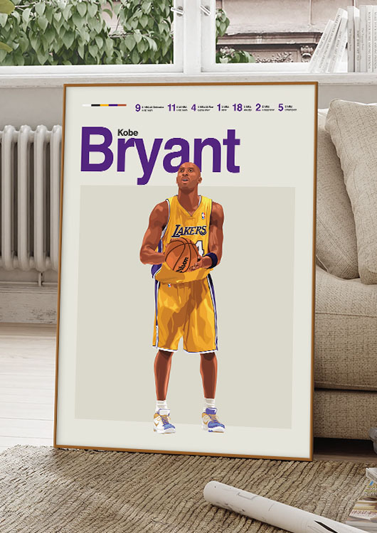 Kobe Bryant poster print