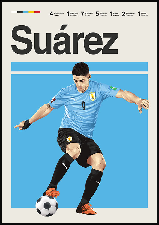 Luis Suarez Uruguay Poster