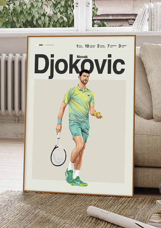 Novak Djokovic poster print