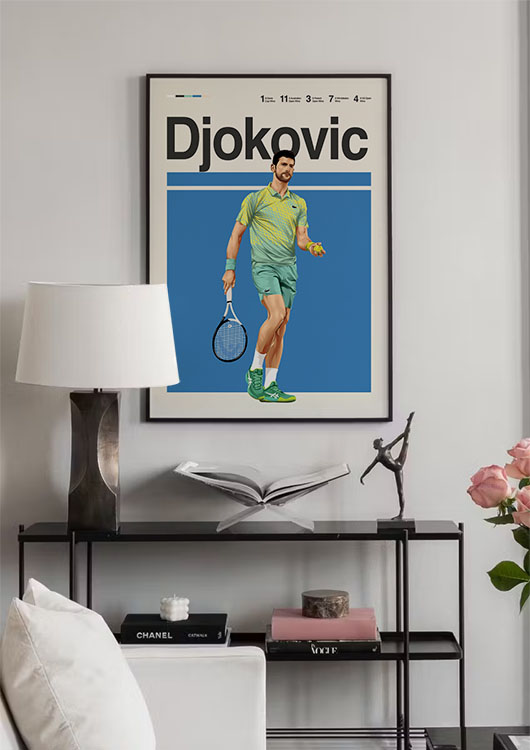 Novak Djokovic wall art