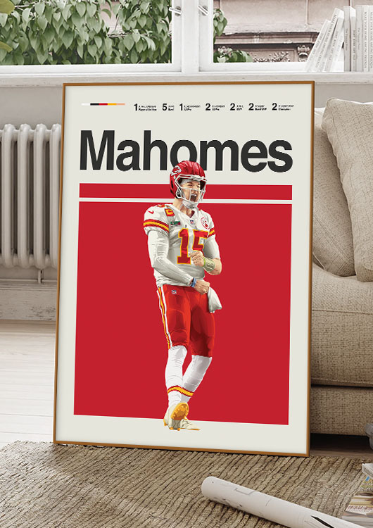 Patrick Mahomes poster print