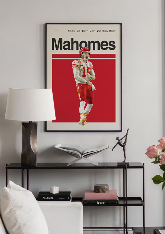 Patrick Mahomes wall art