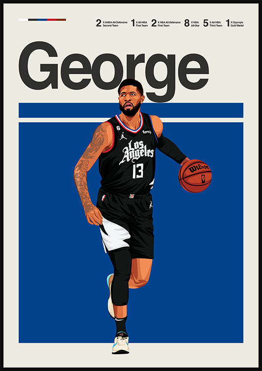 Paul George Clippers Poster