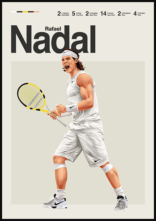 Rafael Nadal Tennis Poster