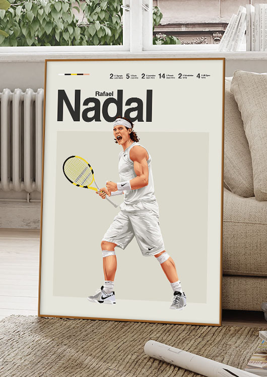 Rafael Nadal poster print