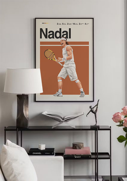 Rafael Nadal wall art