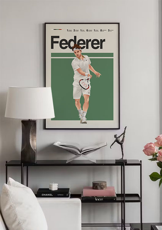 Roger Federer wall art