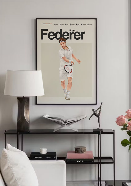 Roger Federer wall art