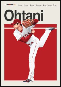 Shohei Ohtani Baseball Poster