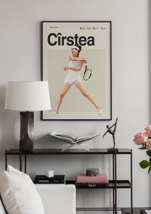 Sorana Cîrstea wall art