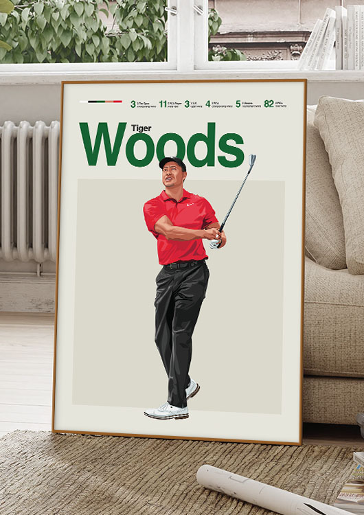 Tiger Woods poster print