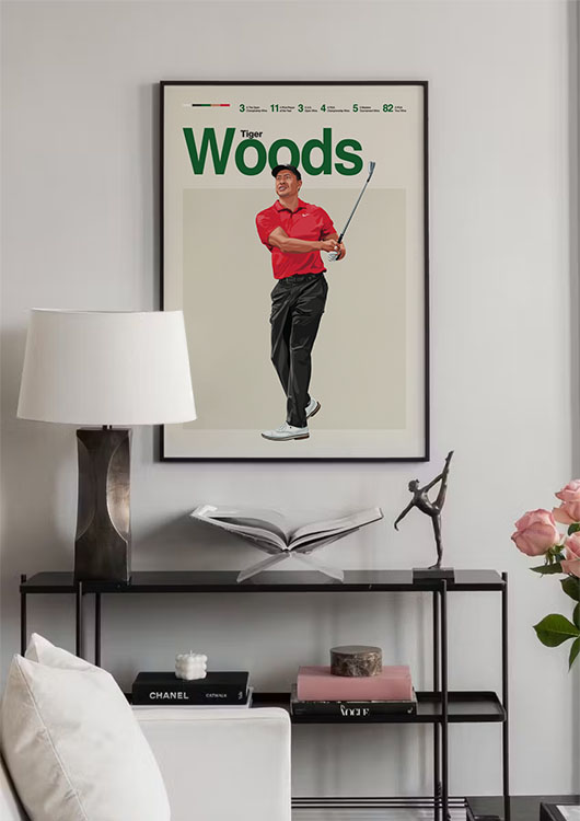 Tiger Woods wall art