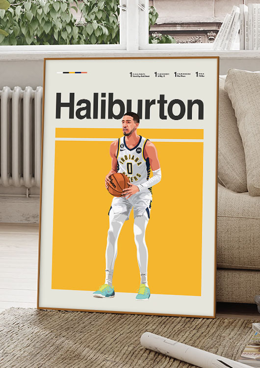 Tyrese Haliburton poster print