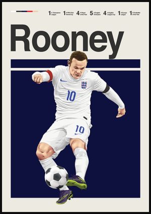 Wayne Rooney England Poster